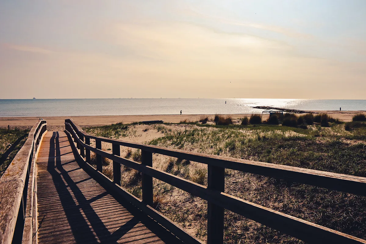 vista spiaggia a lido di Classe