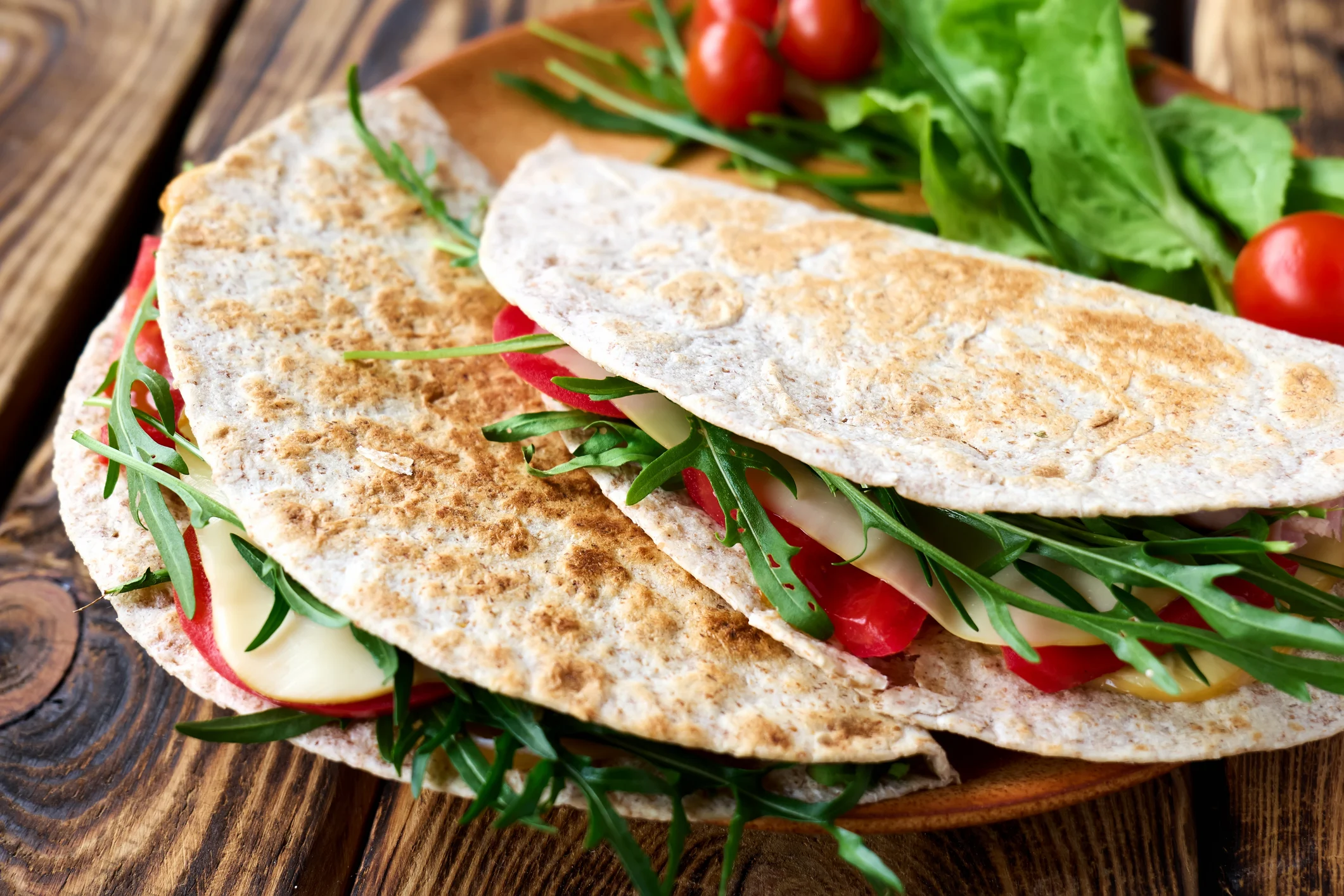 piadina romagnola con rucola