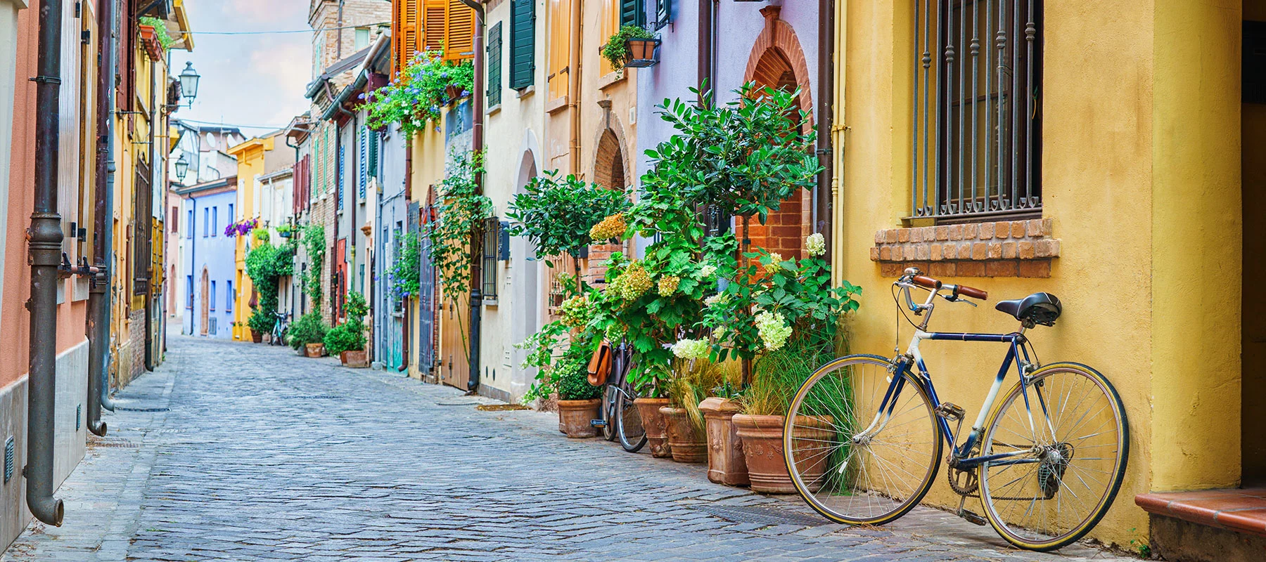 una strada cittadina di rimini